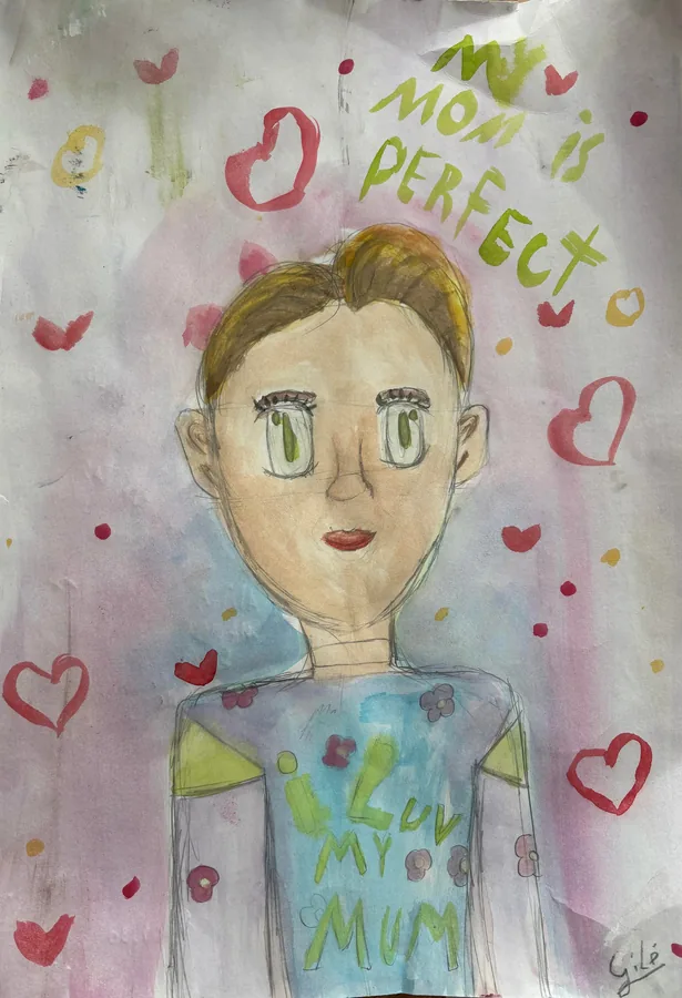 Vaiko piešinys „My mom is perfect“