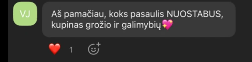 Dalyvės komentaras