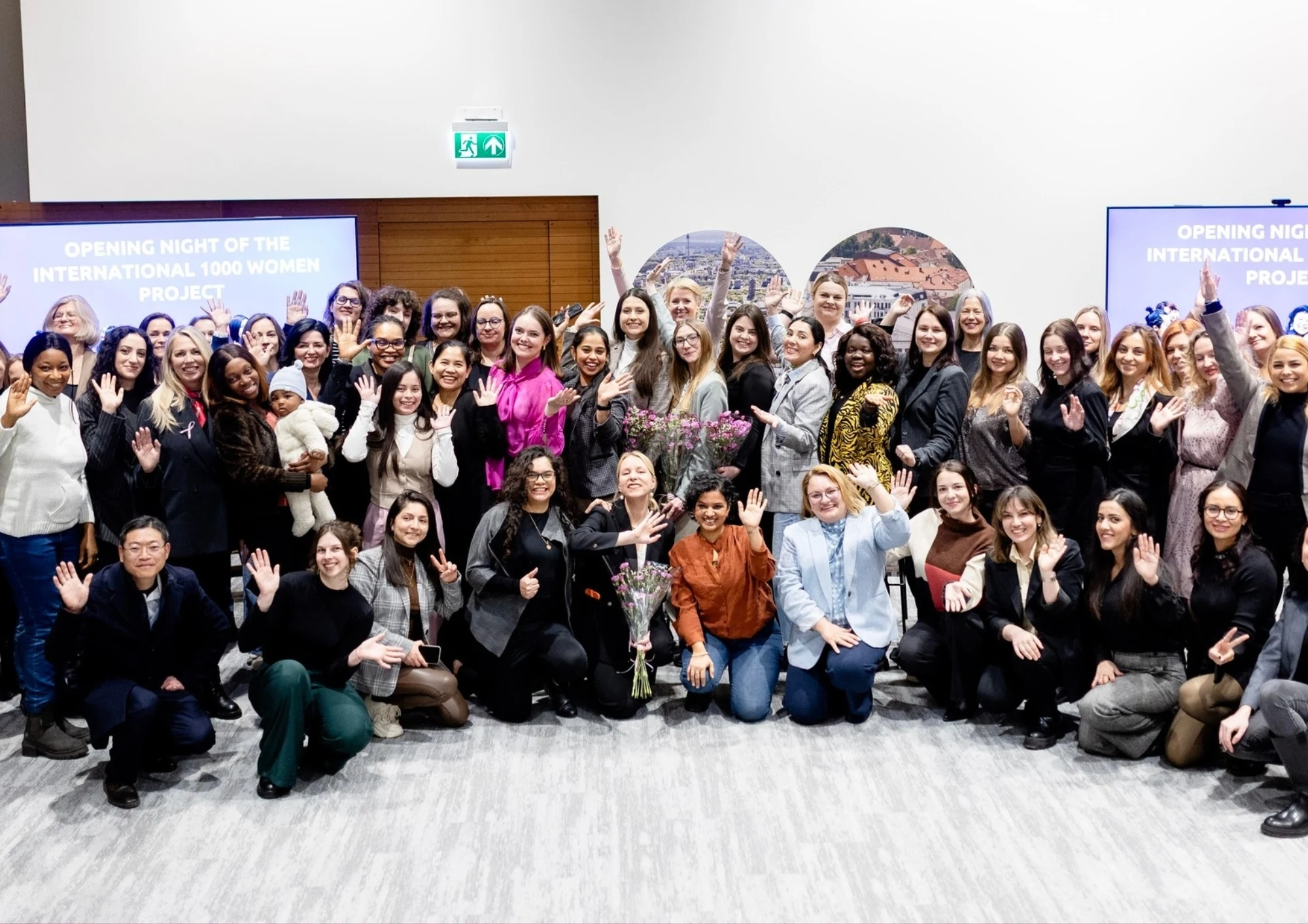 International mothers and community members at the 1000 Women Project event in Lithuania